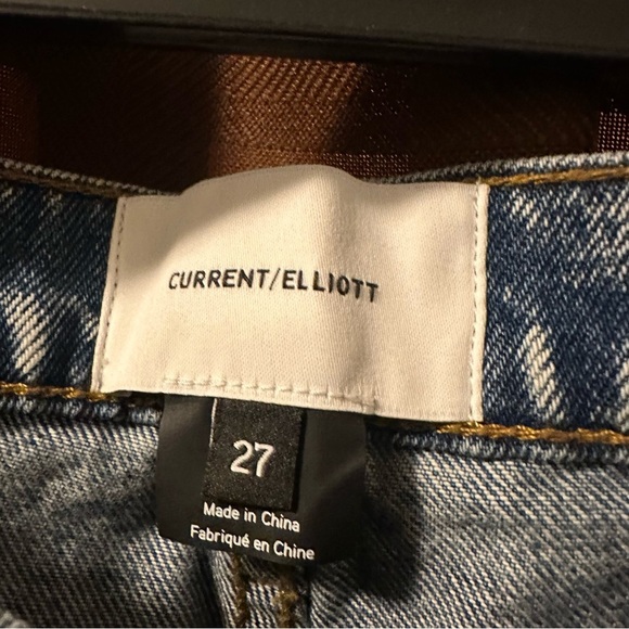 Current Elliott THE TURNT JEAN - Keeling Studded Jeans size 27 - Picture 9 of 11
